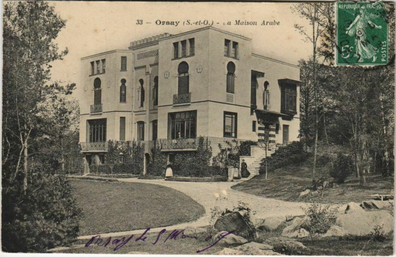 Carte postale ancienne Orsay Maison arabe à Orsay
