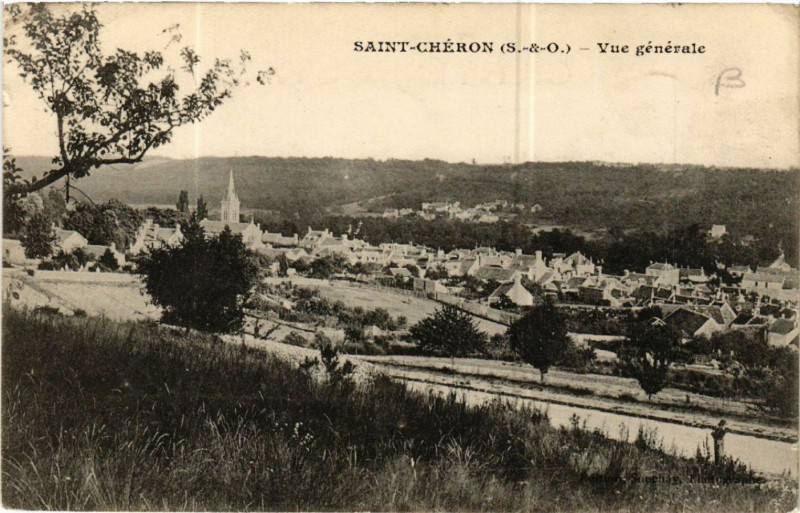 Carte postale ancienne Saint-Cheron - Saint-Chéron - Vue Generale à Saint-Chéron