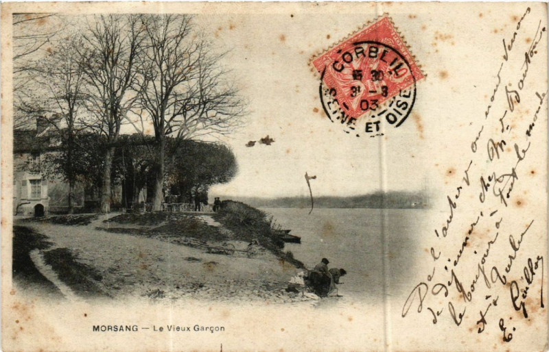 Carte postale ancienne Morsang - Le Vieux Garcon