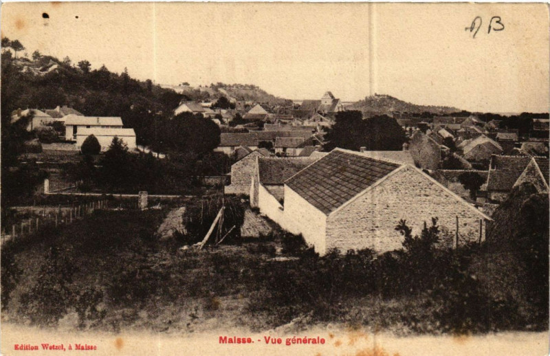 Carte postale ancienne Maisse - Vue Generale à Maisse