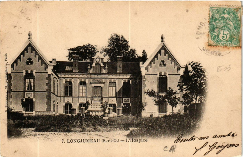 Carte postale ancienne Longjumeau - L'Hospice à Longjumeau