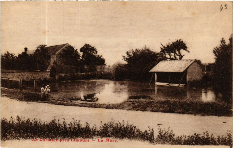 Carte postale ancienne Limours - Le Cormier prés Limours - La Mare à Limours