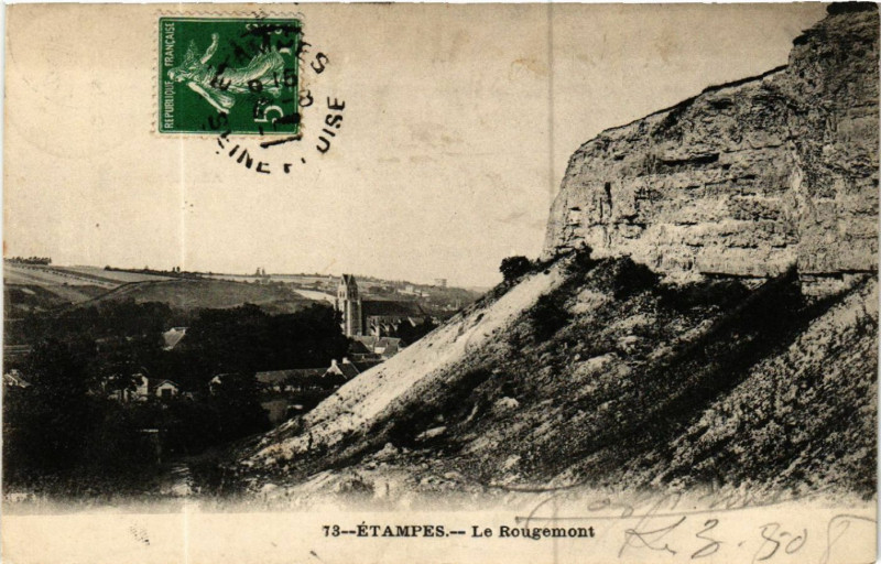 Carte postale ancienne Etampes - Etampes - Le Rougemont à Étampes