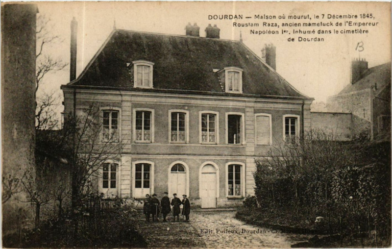 Carte postale ancienne Dourdan - Maison oú mourut à Dourdan