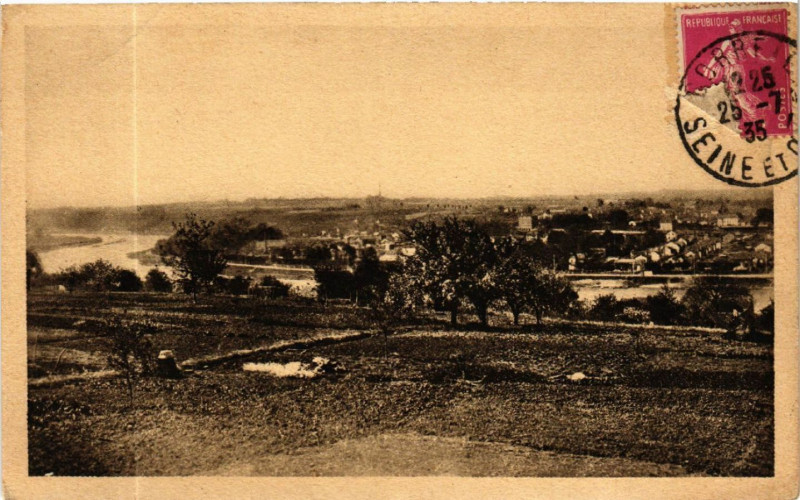 Carte postale ancienne Corbeil - Panorama