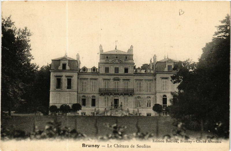 Carte postale ancienne Brunoy - Le Chateau de Soulins à Brunoy