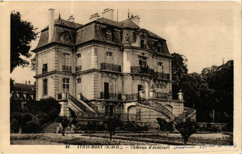 Carte postale ancienne Athis-Mons - Athis-Mont - Chateau d'Avocourt à Athis-Mons