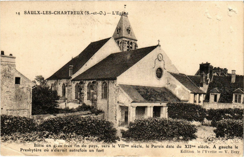 Carte postale ancienne Saulx-les-Chartreux - L'Eglise à Saulx-les-Chartreux