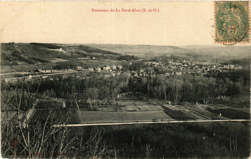 Carte postale ancienne La Ferte-Alais - La Ferté-Alais - Panorama à La Ferté-Alais