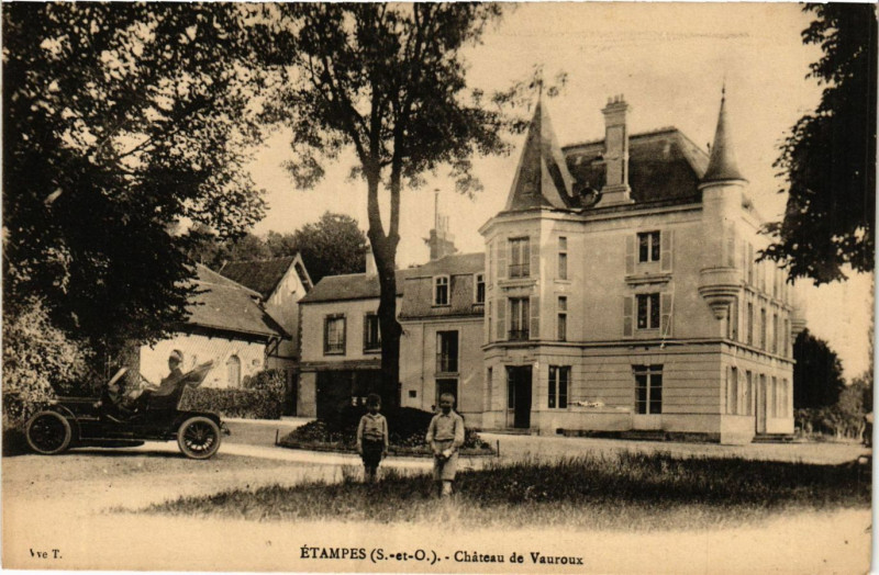 Carte postale ancienne Etampes - Etampes - Chateau de Vauroux à Étampes