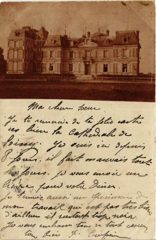 Carte postale ancienne Chateau Scene