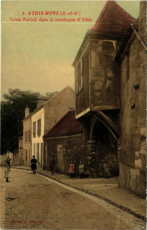 Carte postale ancienne Athis-Mons - Vieux Portail dans la montagne d'Athis à Athis-Mons