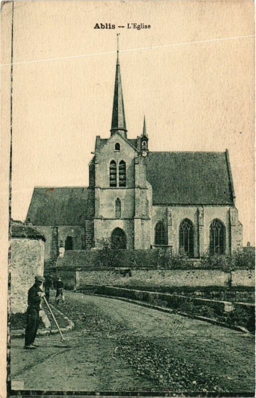 Carte postale ancienne Ablis - L'Eglise