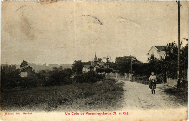 Carte postale ancienne Varennes-Jarcy - Un Coin de Varennes-Jarcy à Varennes-Jarcy