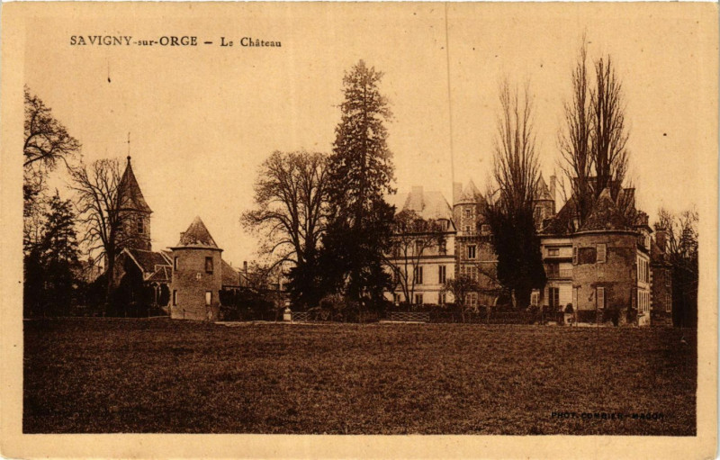 Carte postale ancienne Savigny-sur-Orge - Le Chateau à Savigny-sur-Orge