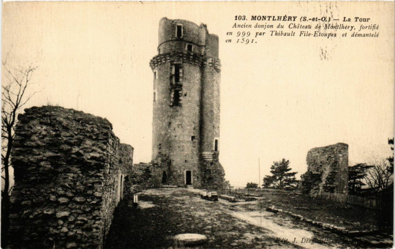 Carte postale ancienne Montlhery - Montlhéry - La Tour à Montlhéry