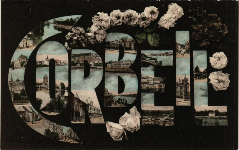 Carte postale ancienne Corbeil - Scenes