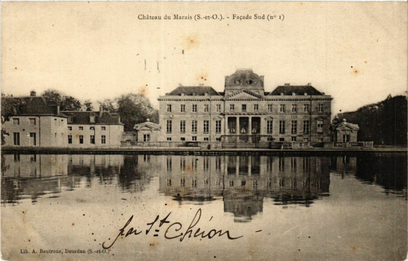 Carte postale ancienne Chateau du Marais - Facade Sud