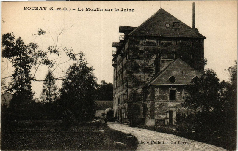 Carte postale ancienne Bouray - Le Moulin sur la Juine