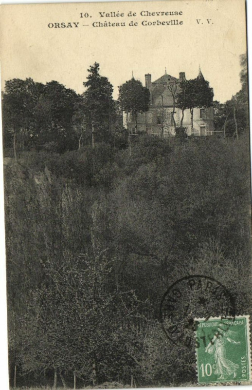 Carte postale ancienne Vallée de Chevreuse  Orsay - Cháteau de Corbeville à Orsay