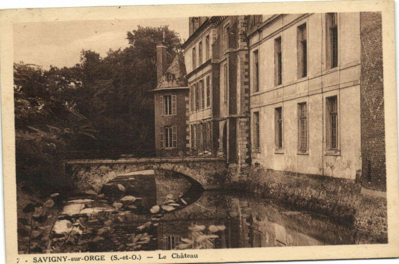 Carte postale ancienne Savigny -sur- Orge (S.-et-O.) - Le Cháteau à Igny