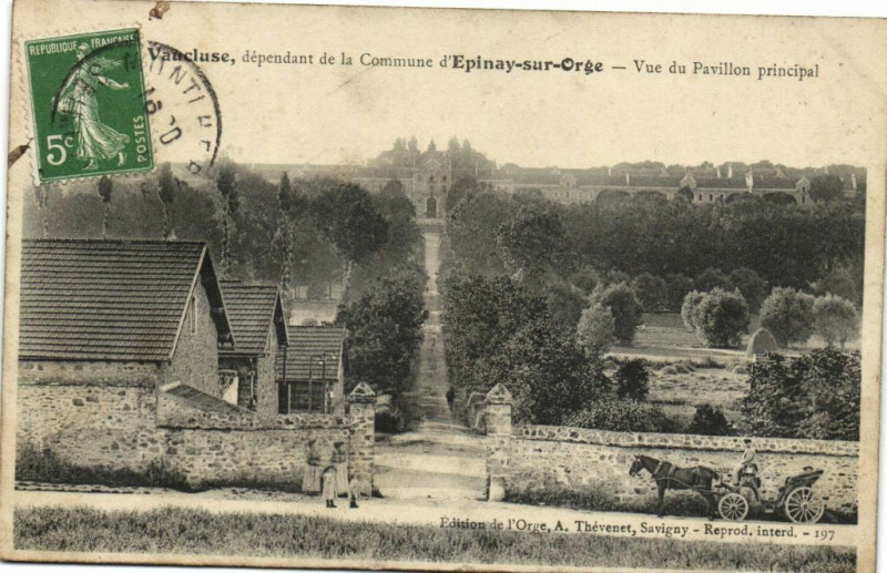 Carte postale ancienne Vaucluse dépendant de la Commune d'Epinay sur Orge Vue du .....