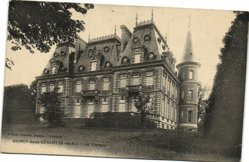 Carte postale ancienne Quincy sous Sénart (S.-et-O.) Le Cháteau à Quincy-sous-Sénart