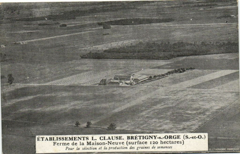 Carte postale ancienne Etablissements L. Clause. Bretigny-s.-Orge-Ferme de la Maison Neuve à Igny