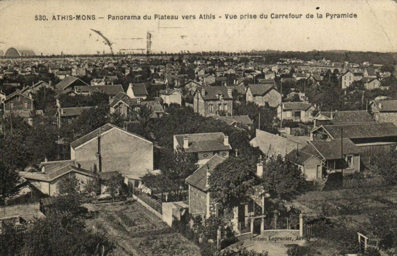 Carte postale ancienne Athis Mons-Panorama du Plateau vers Athis à Athis-Mons