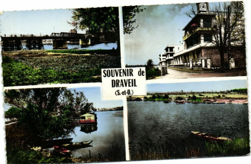 Carte postale ancienne Souvenir de Draveil à Draveil