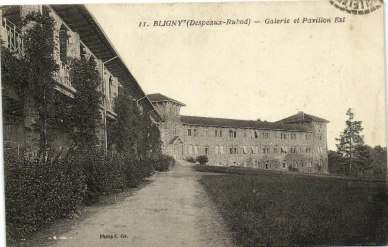 Carte postale ancienne Bligny-Galerie et Pavillon Est à Igny
