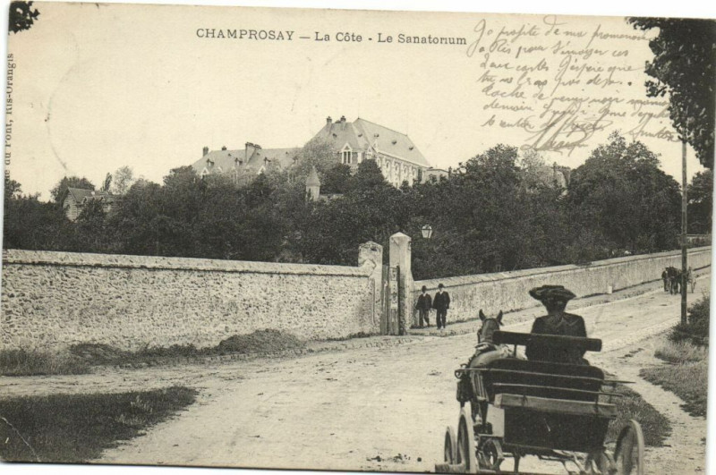 Carte postale ancienne Champrosay-La Cóte-Le Sanatorium