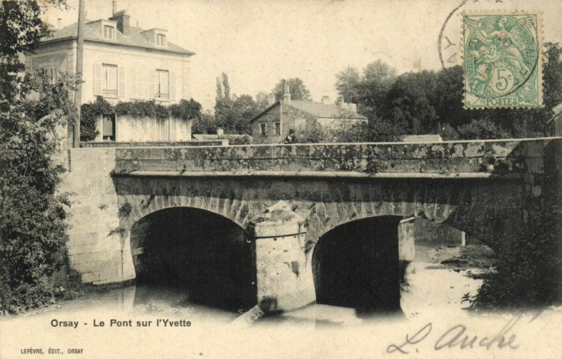 Carte postale ancienne Orsay-Le Pont sur l'Yvette à Orsay