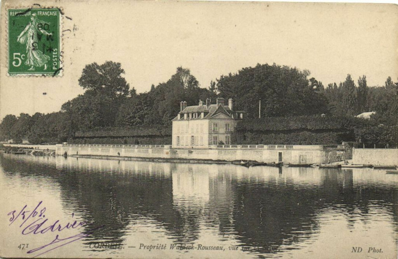 Carte postale ancienne Corbeil-Propriéte Waldeck Rousseau