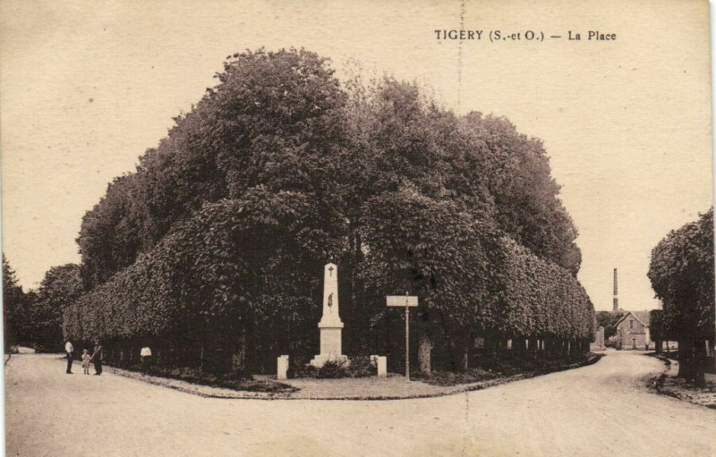 Carte postale ancienne Tigery-La Place à Tigery