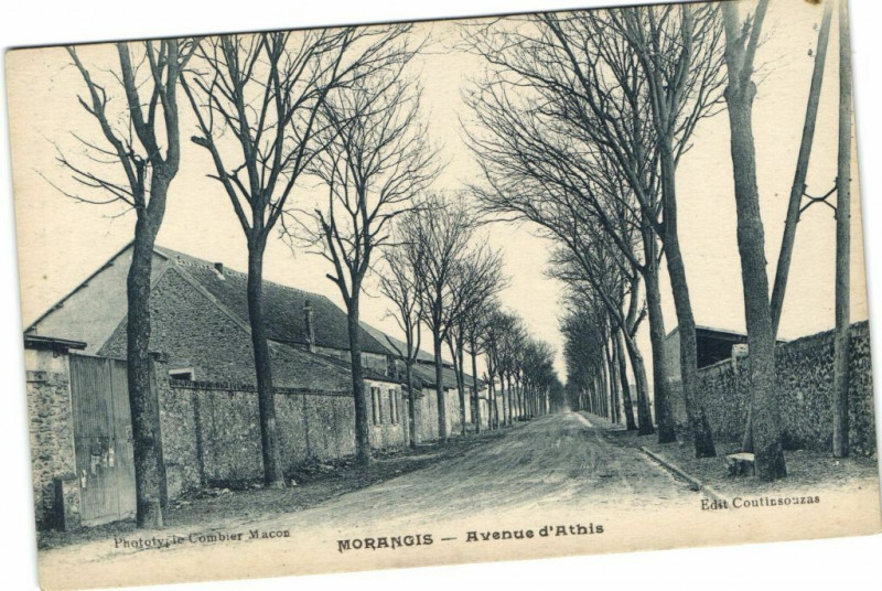 Carte postale ancienne Morangis-Avenue d'Athis à Morangis