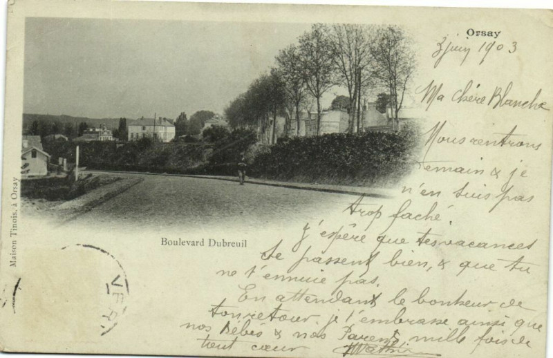 Carte postale ancienne Boulevard Dubreuil