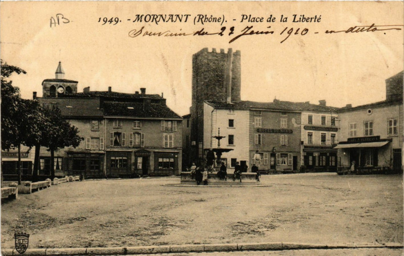 Carte postale ancienne Mornant ? - Scene à Mornant