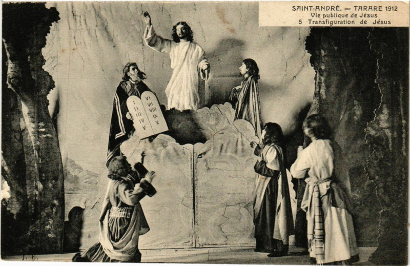 Carte postale ancienne Tarare - St-André - Vie Publique de Jésus - Transfiguration à Tarare