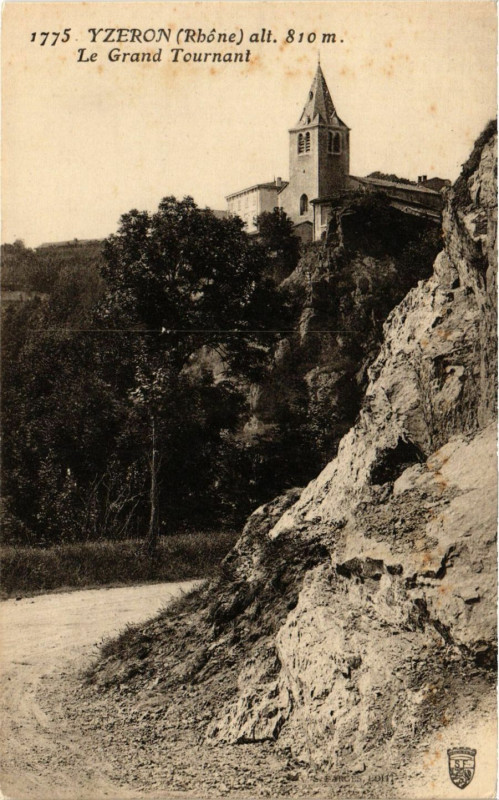 Carte postale ancienne Ytzeron - Le Grand Tournant