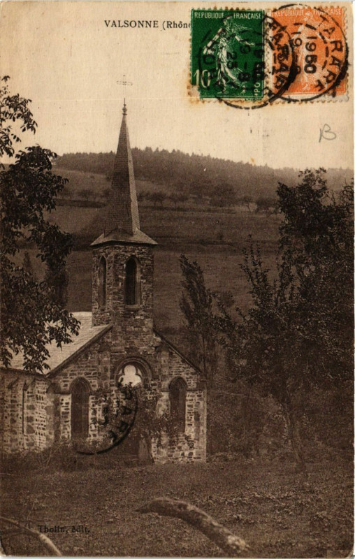 Carte postale ancienne Valsonne - Scene à Valsonne