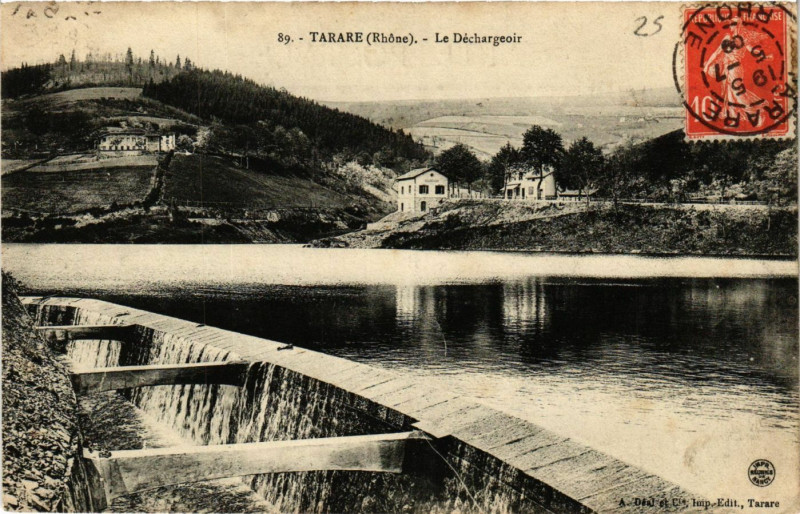 Carte postale ancienne Tarare - Le Dechargeoir à Tarare