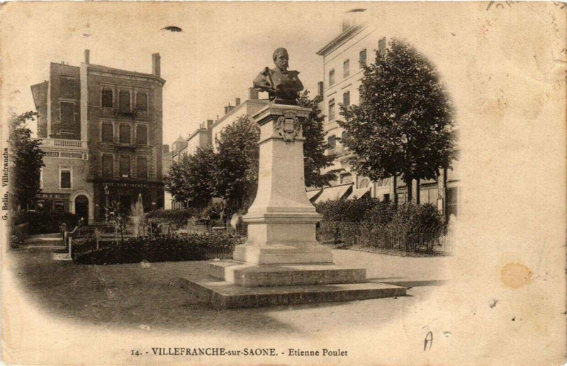 Carte postale ancienne Villefranche-sur-Saone Etienne Poulet à Villefranche-sur-Saône