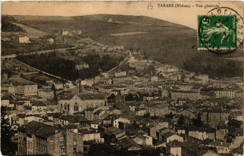 Carte postale ancienne Tarare Vue générale à Tarare