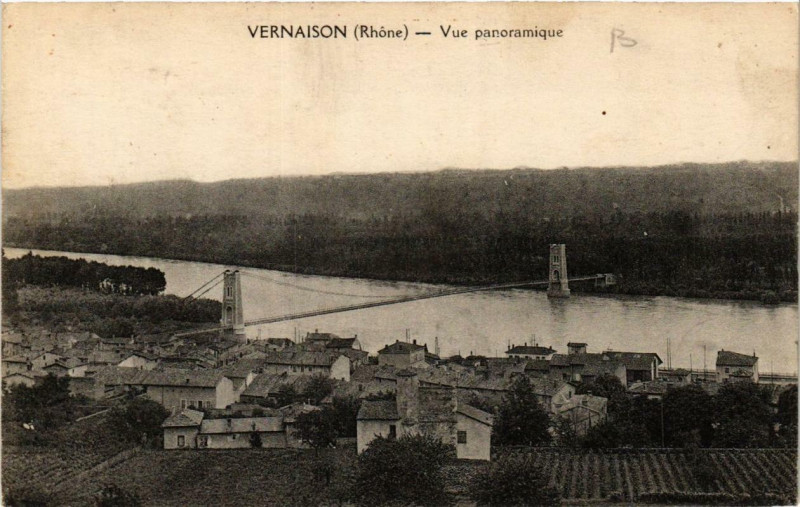 Carte postale ancienne Vernaison Vue panoramique à Vernaison