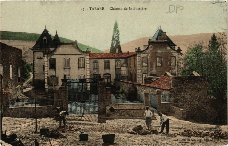 Carte postale ancienne Tarare Chateau de la Bussiere à Tarare