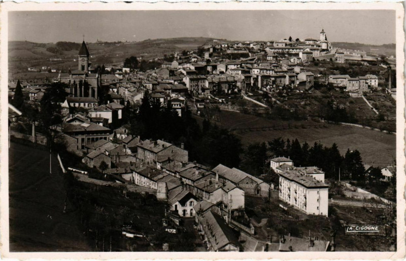 Carte postale ancienne Thizy - Vue Generale