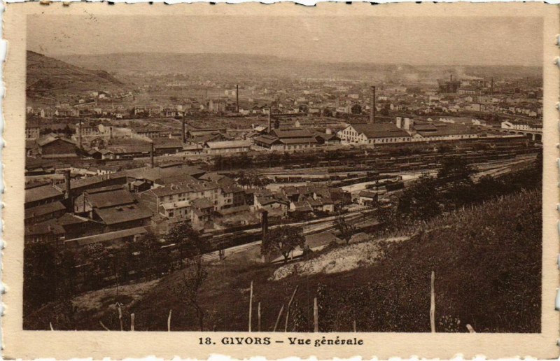 Carte postale ancienne Givors - Vue Generale à Givors