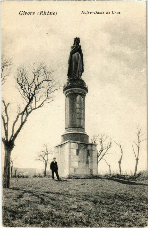 Carte postale ancienne Givors - Notre-Dame de Cras à Givors