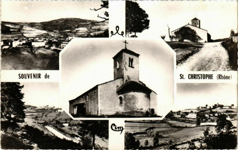 Carte postale ancienne Saint-Christophe - Scenes